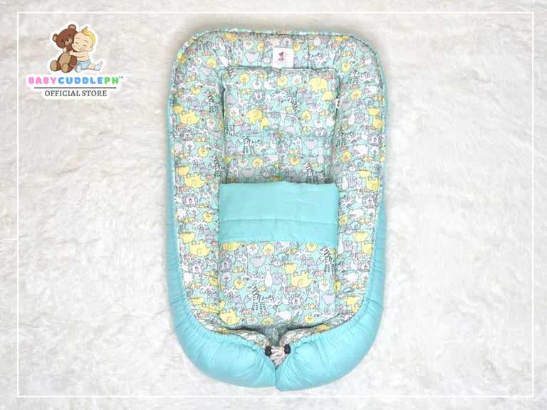 Animal Kingdom Pastel Green - Babycuddleph Blanket