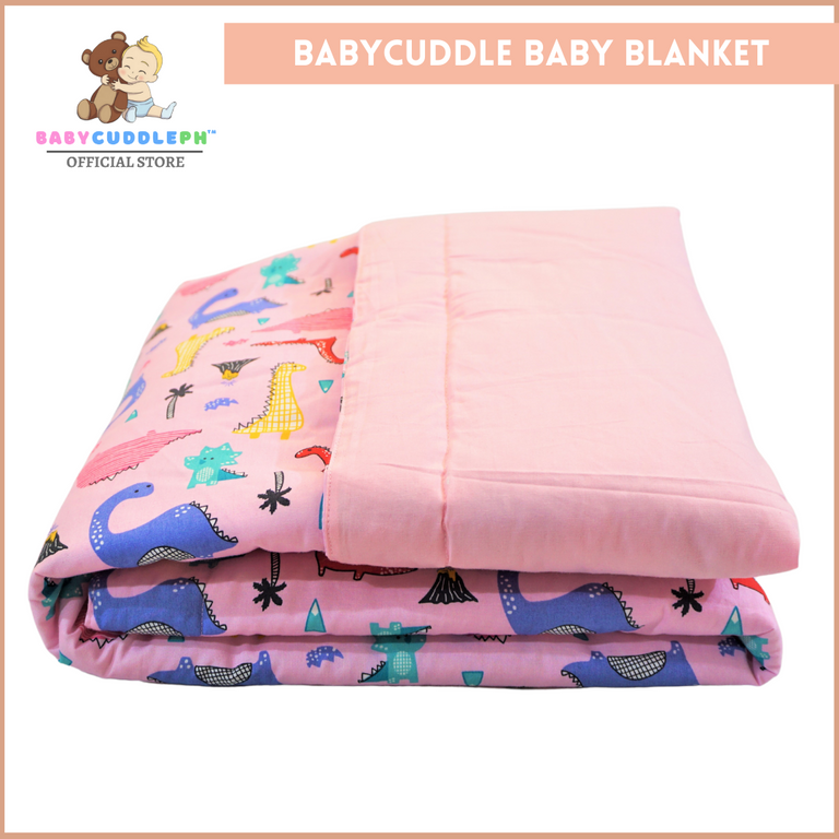 3 in 1 Babycuddle Bed Set - Dino in Pink