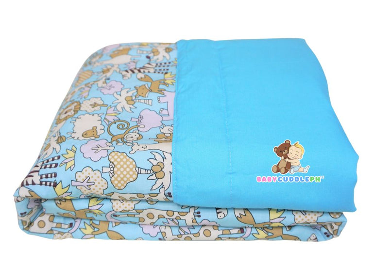 Animal Kingdom Pastel Blue - Babycuddle Blanket