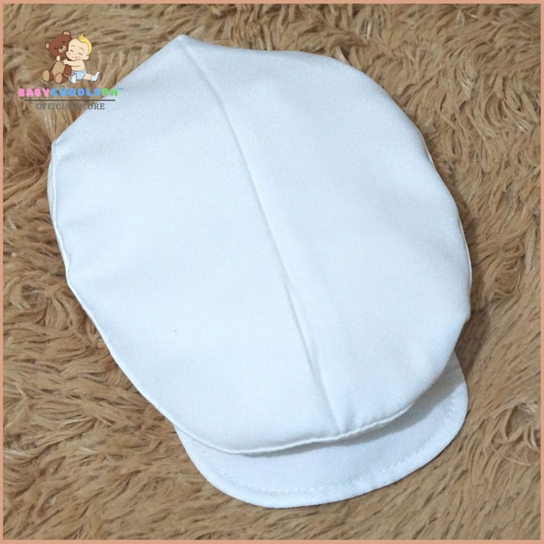 Six (6) Pieces Baptismal Polo Onesie and Short (All Cream)