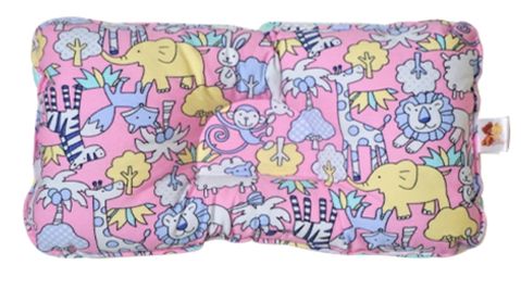 Animal Kingdom Pastel Pink - Babycuddle Head Pillow