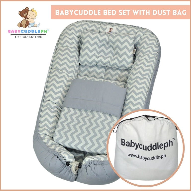 3 in 1 Babycuddle Bed Set - Animal Kingdom Pastel Blue