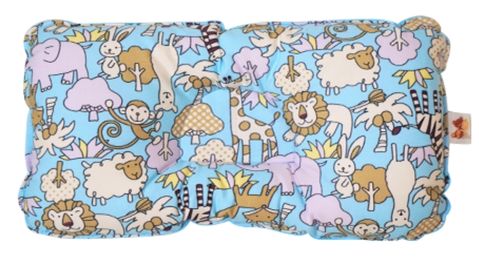 Animal Kingdom Pastel Blue - Babycuddle Head Pillow