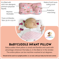 Animal Kingdom Pastel Pink -  Babycuddle Head Pillow