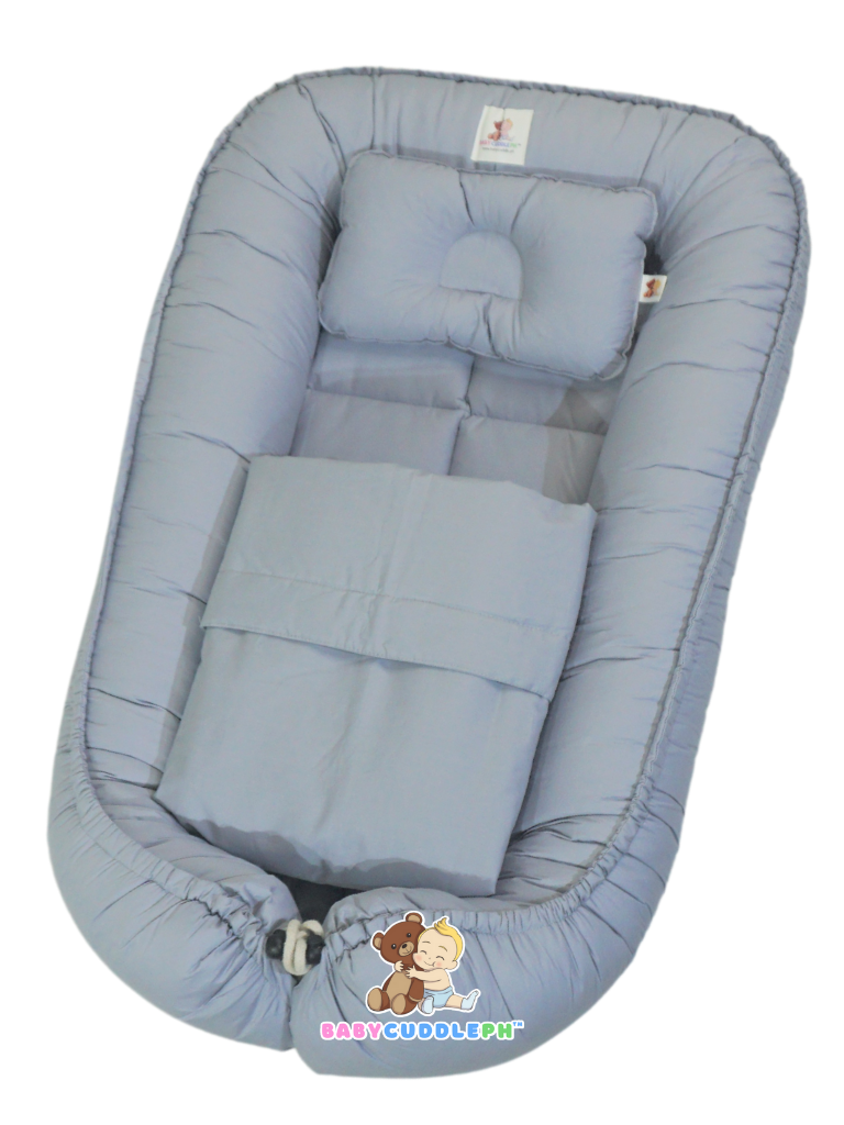 3 in 1 Babycuddle Bed Set - Pastel Gray (Pre-order)