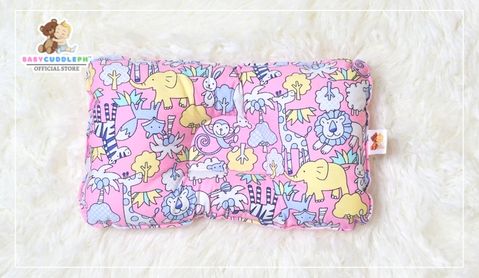 Animal Kingdom Pastel Pink -  Babycuddle Head Pillow