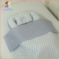 "PRE-ORDER" Babycuddleph Mom and Baby Set - Chevron Gray