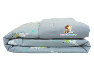 Little Bunny in Pastel Gray - Babycuddle Blanket