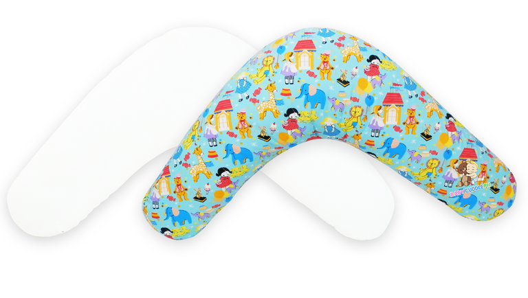 Babycuddle Nursing Pillow Cover - Baby Dolls in teal