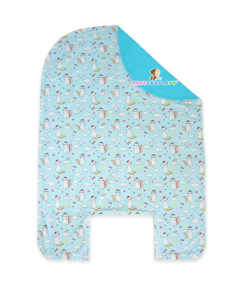 Bed Cover - Cats in Blue