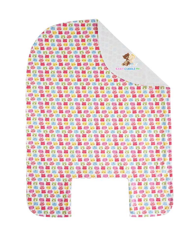 Bed Cover - Cats in White