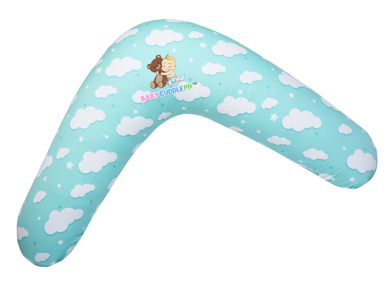 Big Green Clouds - Babycuddle Nursing Pillow (Multi-use)