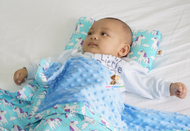 Babycuddle Head Pillow - Flora in Light Pink