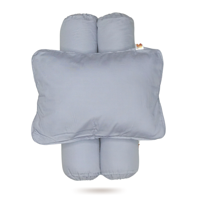 Babycuddleph Bolster Pillow Set Pastel in Gray (Pre-Order)