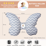 Babycuddle Butterfly Pillow - Bunny in Navy Blue