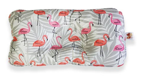 Flamingo in Gray - Babycuddle Head Pillow