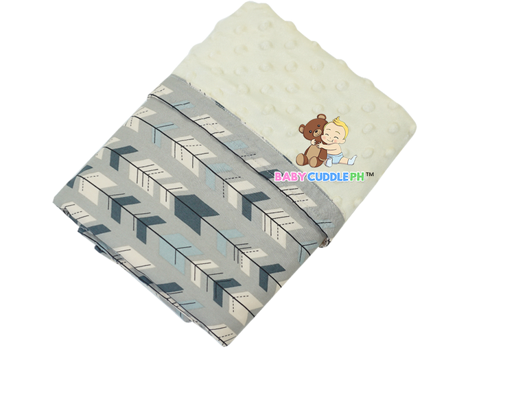 Babycuddle Minky Blanket - Gray Arrow