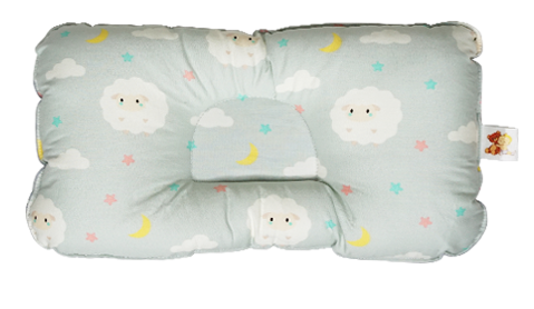Babycuddle Head Pillow - Baby Sheep in Light Gray