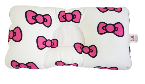 Babycuddle Head Pillow - Big Pink Ribbons