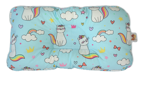Cats in Blue - Babycuddle Head Pillow