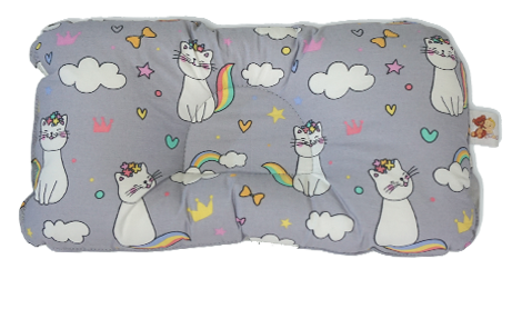 Cats in Gray - Babycuddle Head Pillow