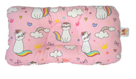 Cats in Pink - Babycuddle Head Pillow