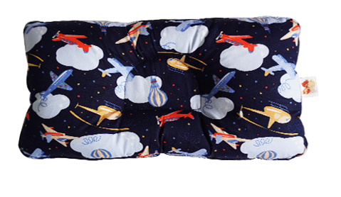 Babycuddle Head Pillow - Airplanes in Navy Blue