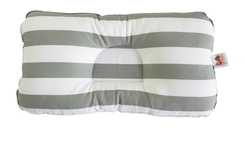 Babycuddle Head Pillow - Big Stripes in Khaki