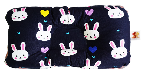 Bunny in Navy Blue - Babycuddle Head Pillow