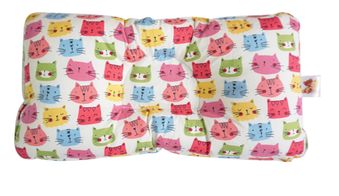Babycuddle Head Pillow - Cats in White