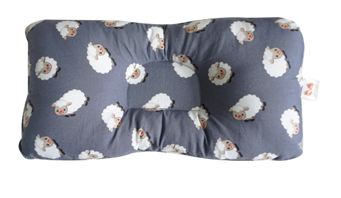 Babycuddle Head Pillow - Little Sheep in Deep Gray
