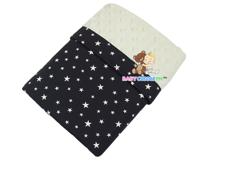 Mini White Stars - Babycuddle Minky Blanket
