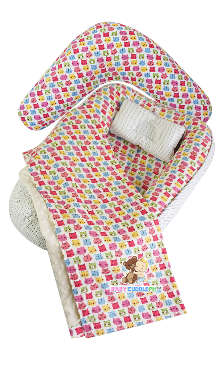 Cats in White - Babycuddleph Mom and Baby Set