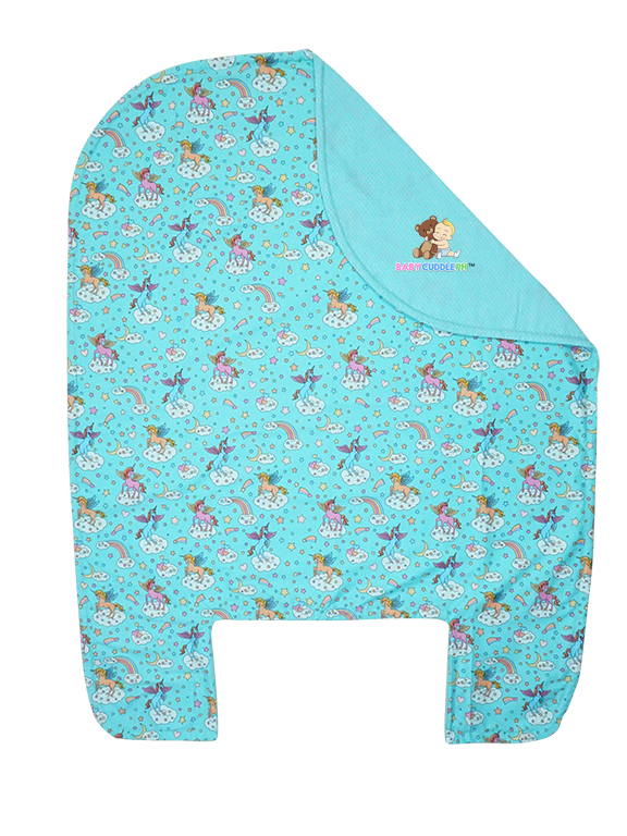 Bed Cover - Unicorn in Teal