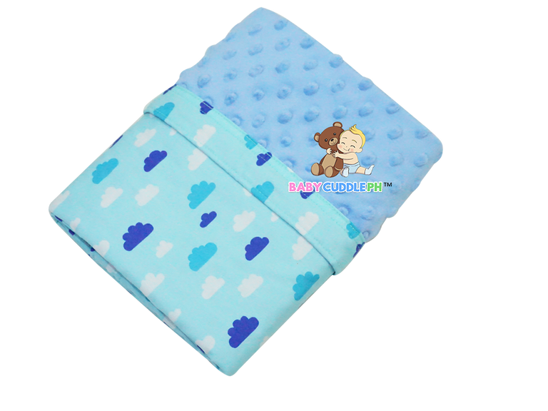 Blue Clouds - Babycuddle Minky Blanket