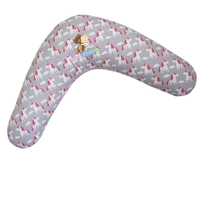 Little Unicorn in Gray - Babycuddle Nursing Pillow (Multi-use)