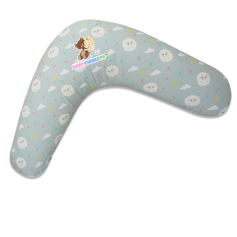 Babycuddle Nursing Pillow (Multi-use) - Baby Sheep in Light Gray