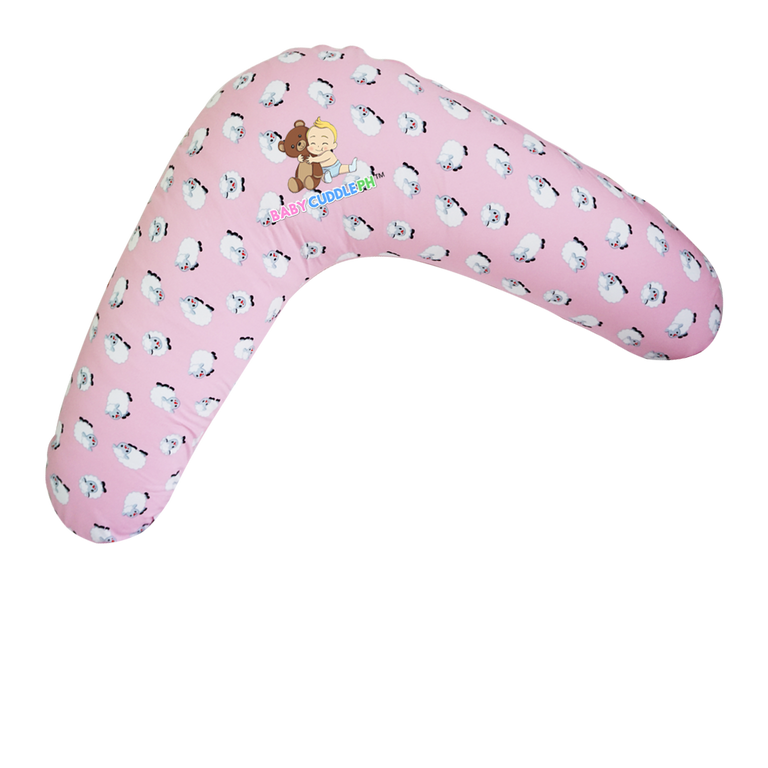 Babycuddle Nursing Pillow (Multi-use) - Little Sheep in Pink