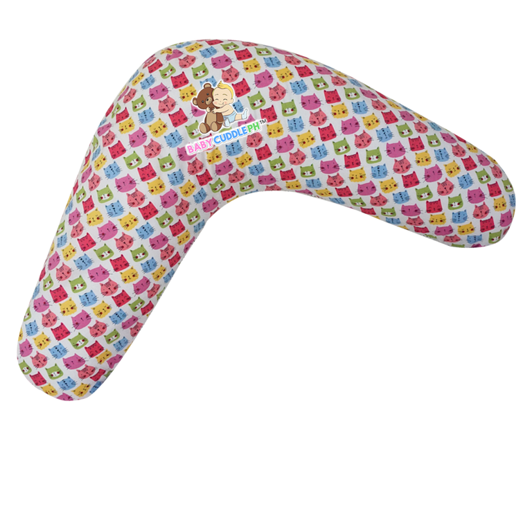 Babycuddle Nursing Pillow (Multi-use) - Cats in White