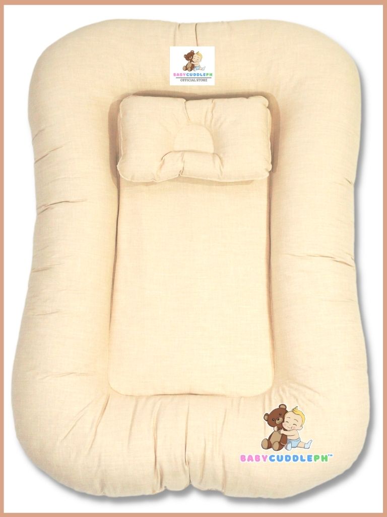 Baby Nest Shaia Beige -  Bed and Head Pillow