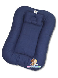 Baby Nest Shaia Night Blue - Bed and Head Pillow