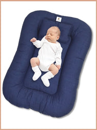 Baby Nest Shaia Night Blue - Bed and Head Pillow