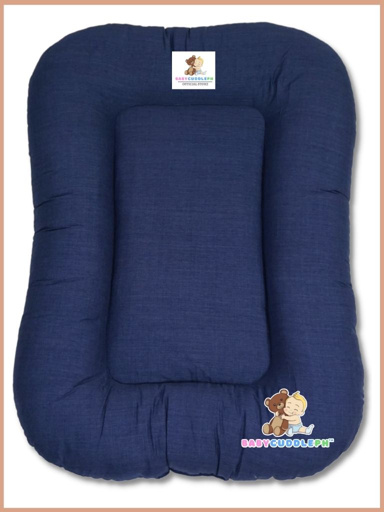 Baby Nest Shaia Night Blue - Bed and Head Pillow
