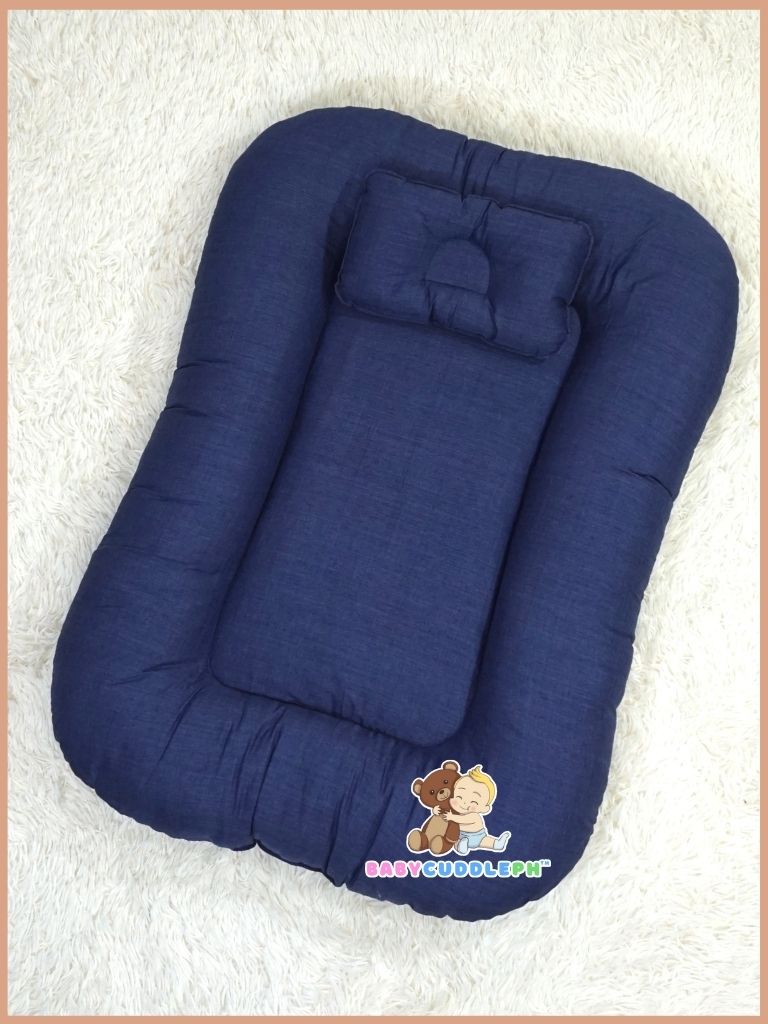 Baby Nest Shaia Night Blue - Bed and Head Pillow