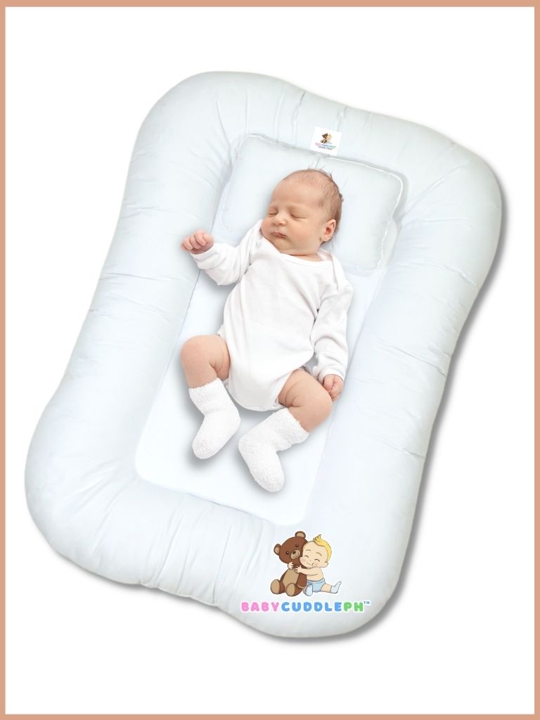 Baby Nest Shaia White - Bed and Head Pillow