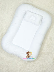 Baby Nest Shaia White - Bed and Head Pillow