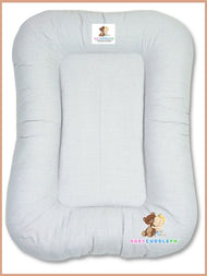 Baby Nest Shaia Light Gray - Bed and Head Pillow