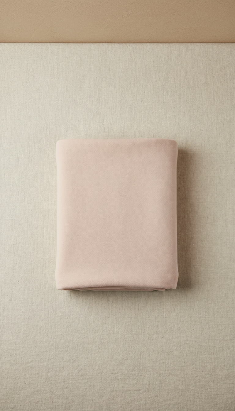 Blush cream swaddle blanket