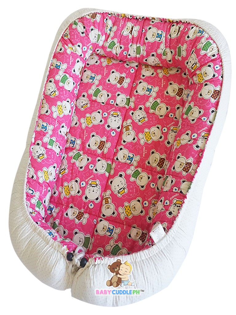 BabyCuddle Bed and Head Pillow - Baby Bear (Limited Stock)