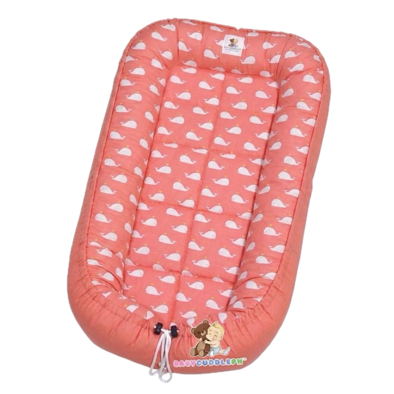 BabyCuddlePH™ Bed and Head Pillow - Baby Whale Collection (Limited Stock)